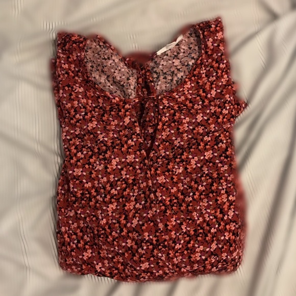 Socialite Red Flowered Romper - Picture 4 of 4
